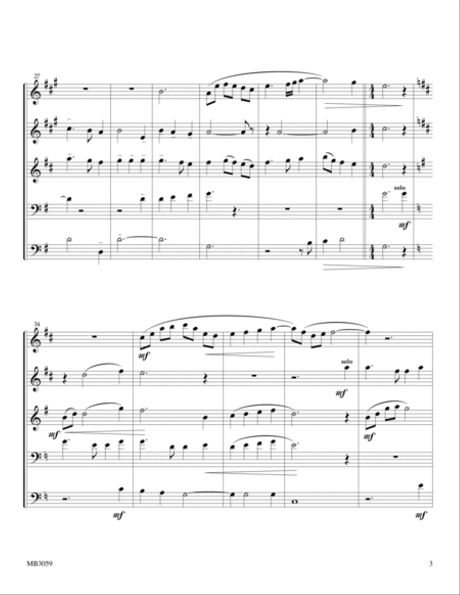 My Country 'Tis of Thee My Country 'Tis of Thee Brass Quintet scores gallery preview page 3