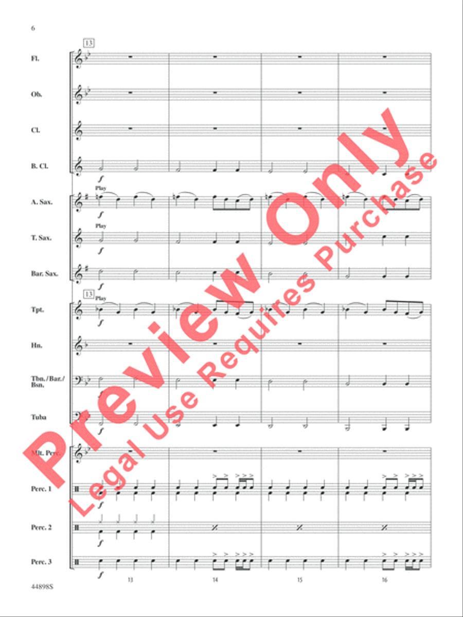 Ghostbusters (from Ghostbusters) Concert Band scores gallery preview page 18