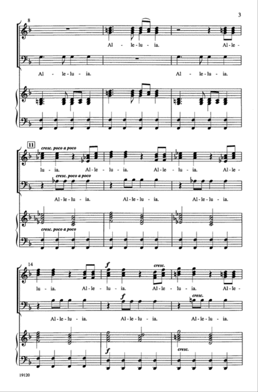 Fanfare for Easter 3-Part scores gallery preview page 3