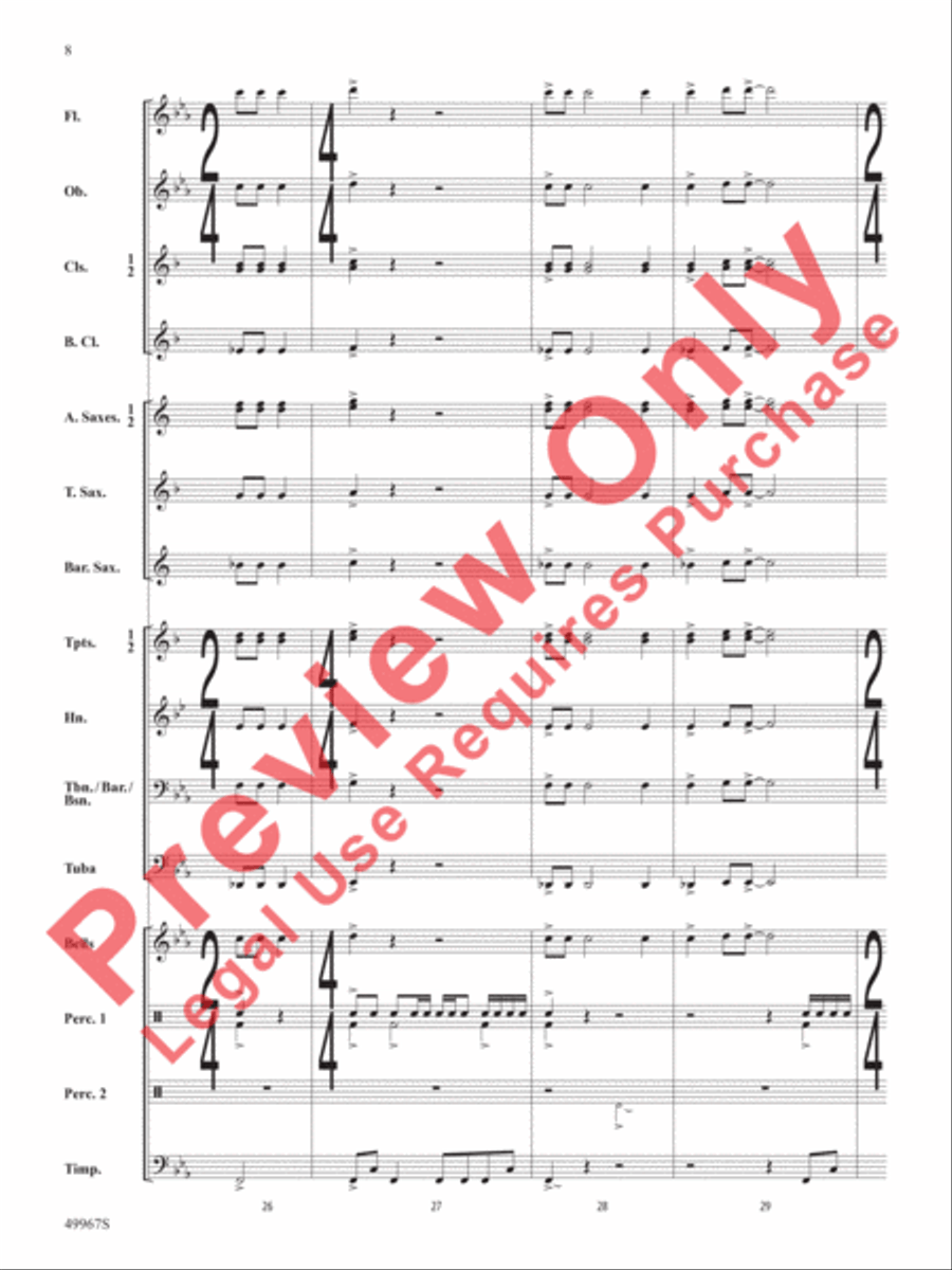 Once Upon a Time Signature Concert Band scores gallery preview page 9