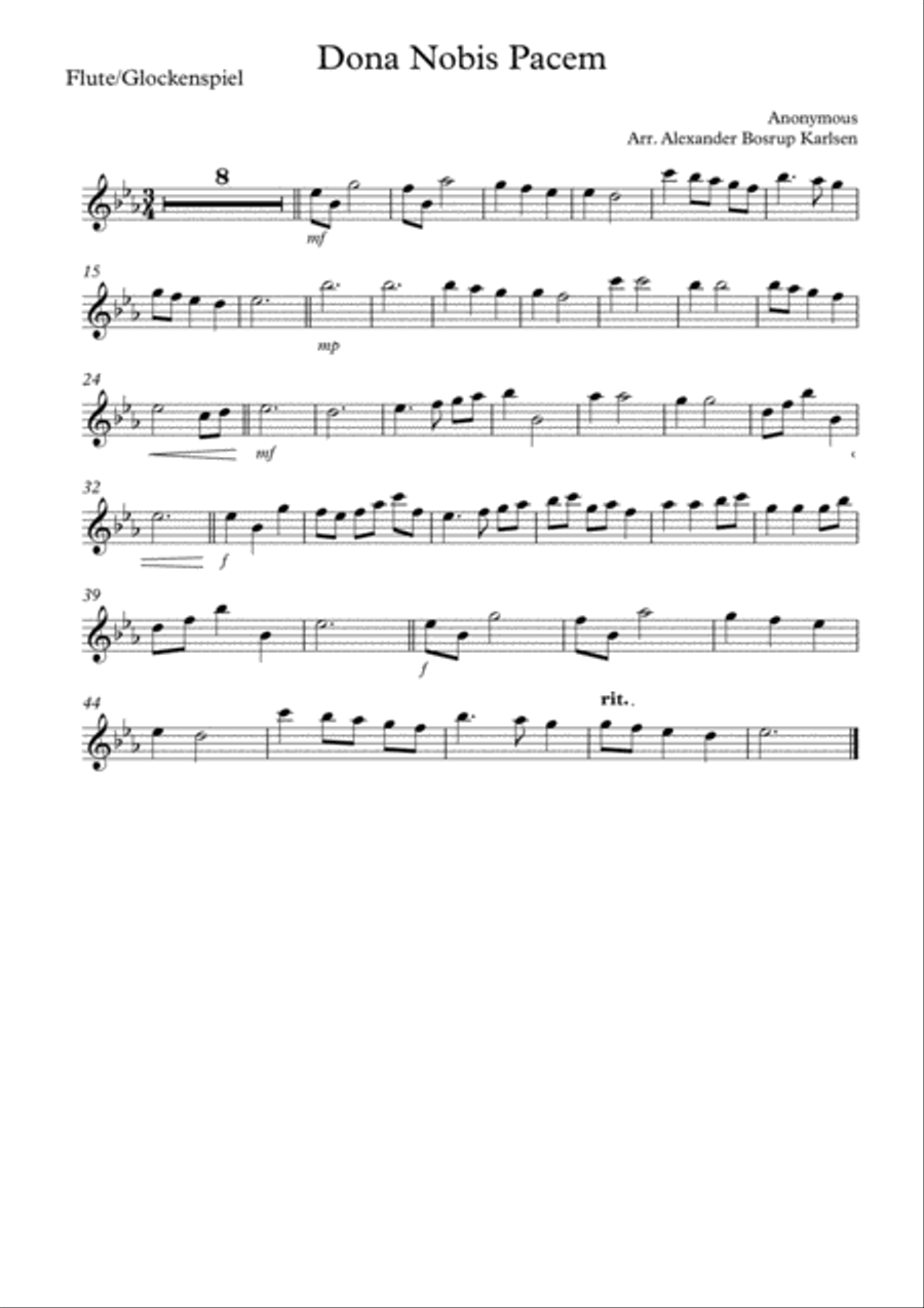 Dona Nobis Pacem Concert Band scores gallery preview page 5