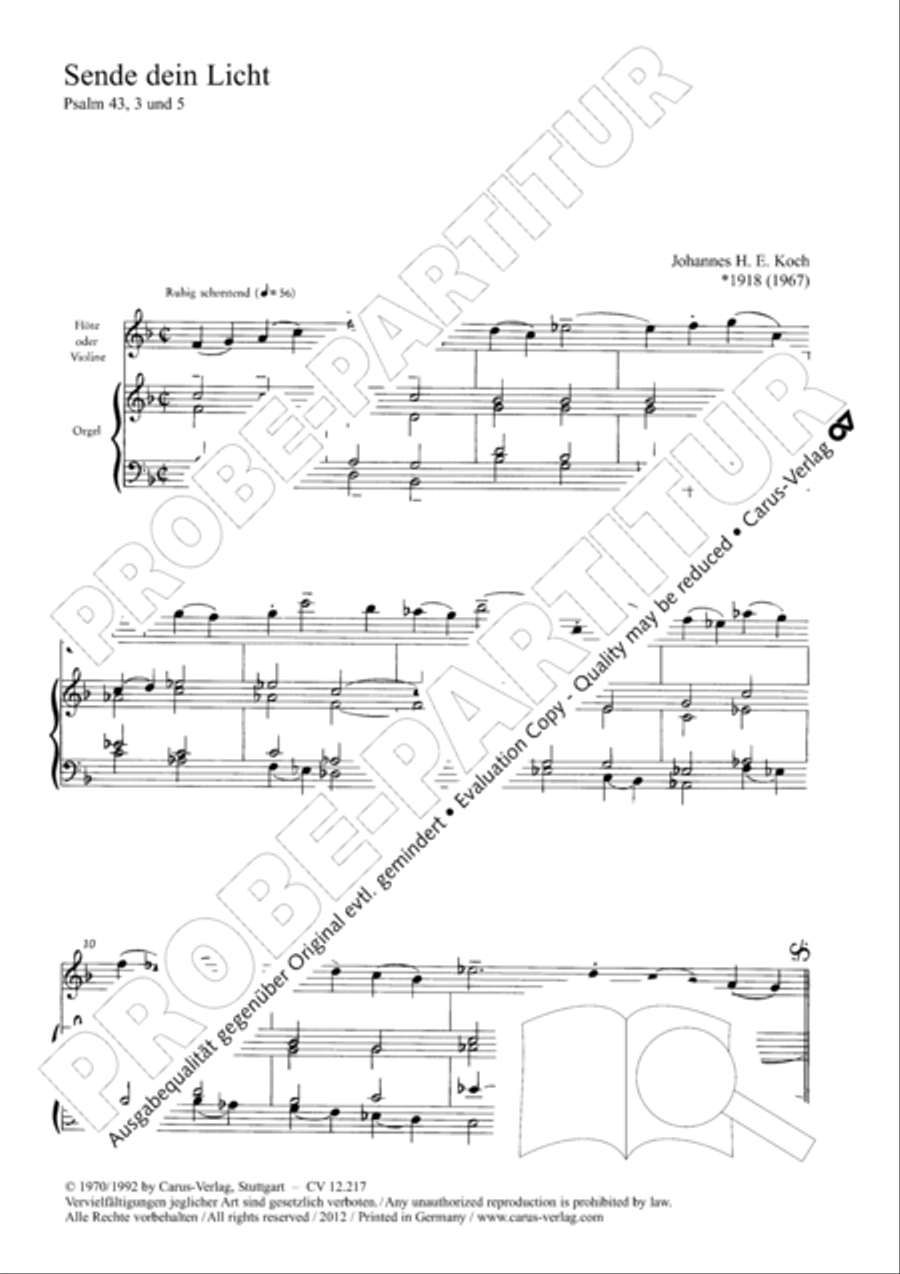 Sende dein Licht 2-Part scores gallery preview page 4