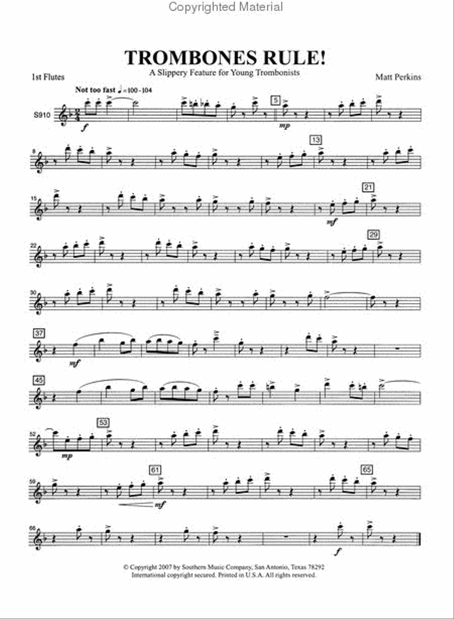 Trombones Rule Concert Band scores gallery preview page 4