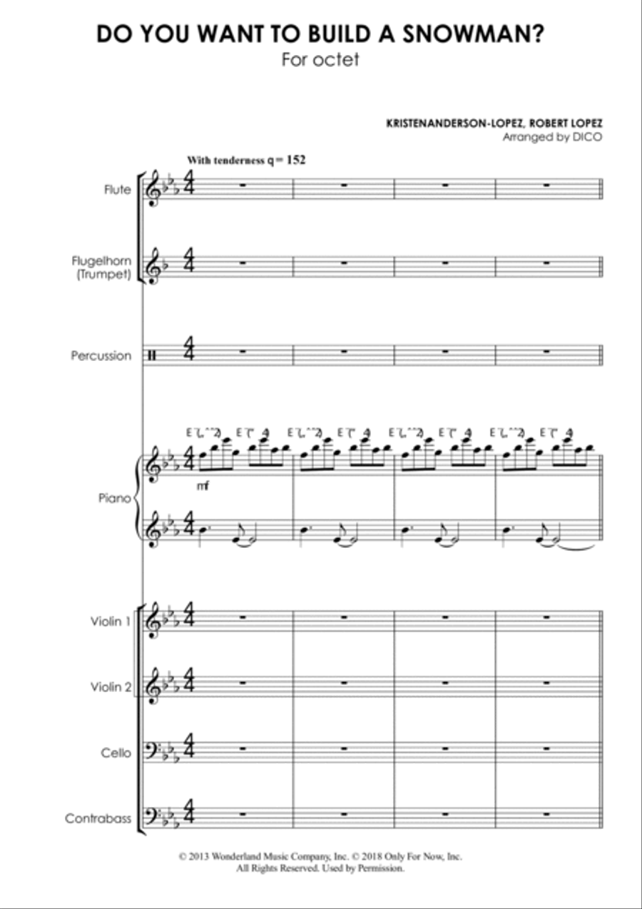 Do You Want To Build A Snowman? (broadway Version) Flute scores gallery preview page 4