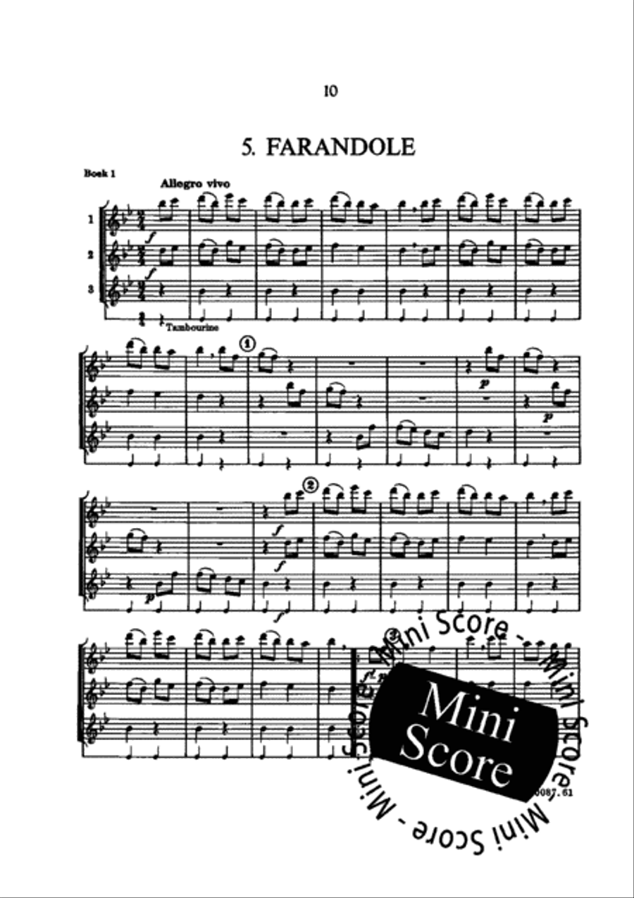 Jeunes Musiciens 1 (Flex 3) Flute Trio scores gallery preview page 14