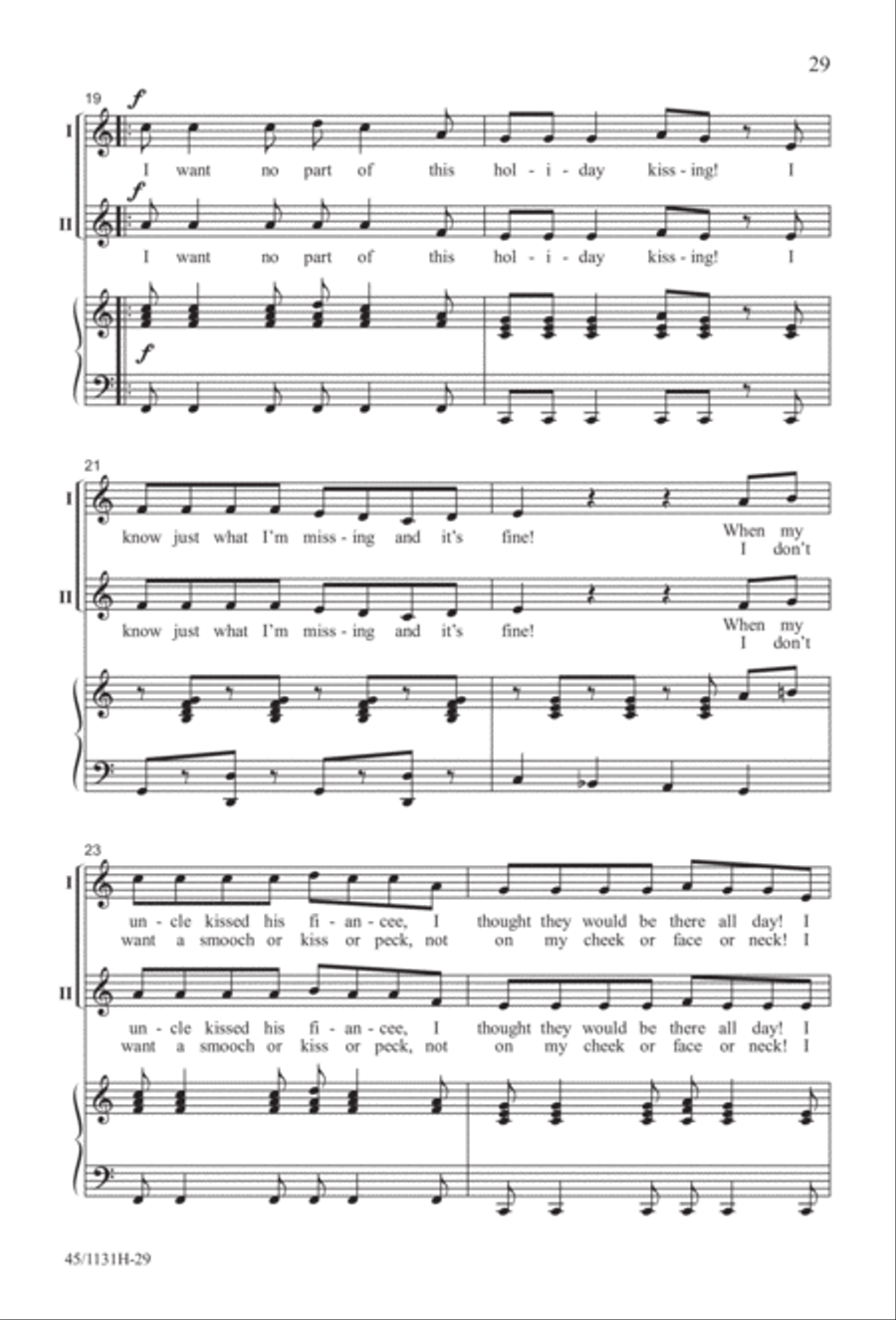 Singable Solutions for Winter Holidays 2-Part scores gallery preview page 29