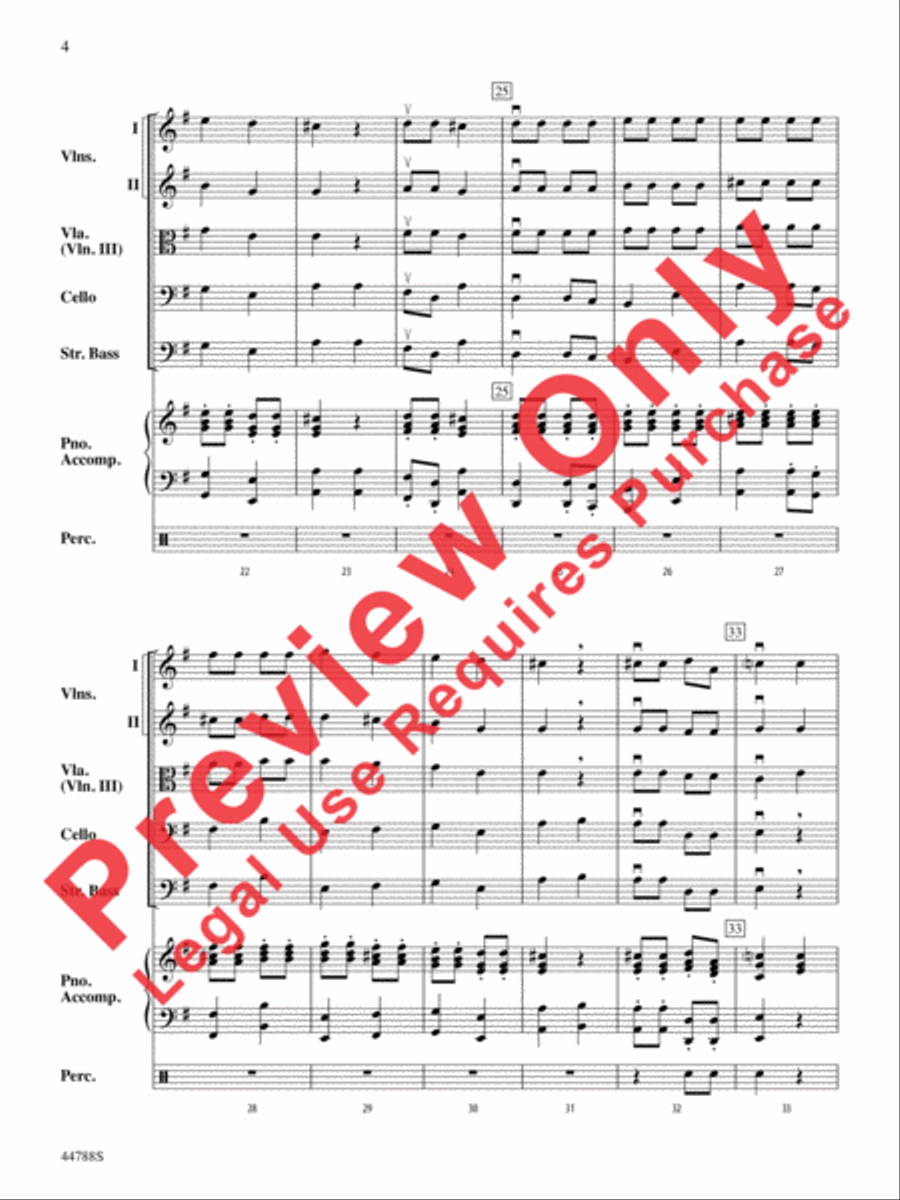 Russian Dance from The Nutcracker String Orchestra scores gallery preview page 5