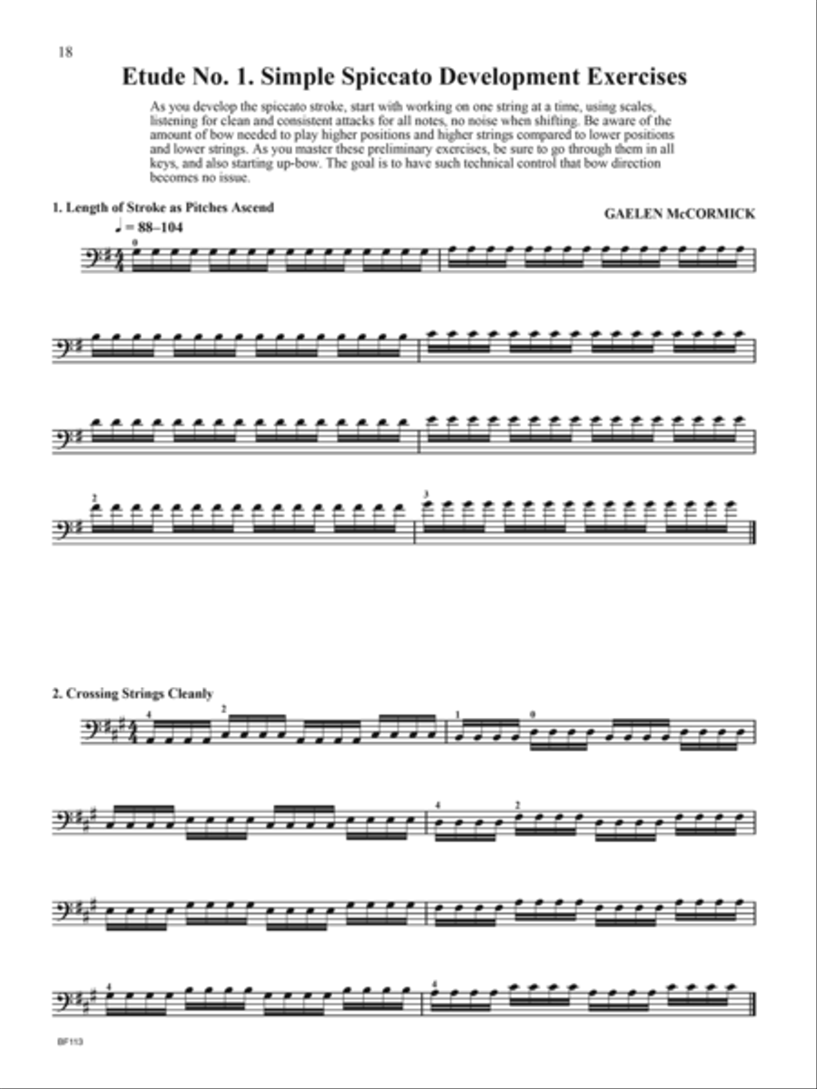 Mastering the Bow (Part 2: Spiccato) Double Bass scores gallery preview page 2