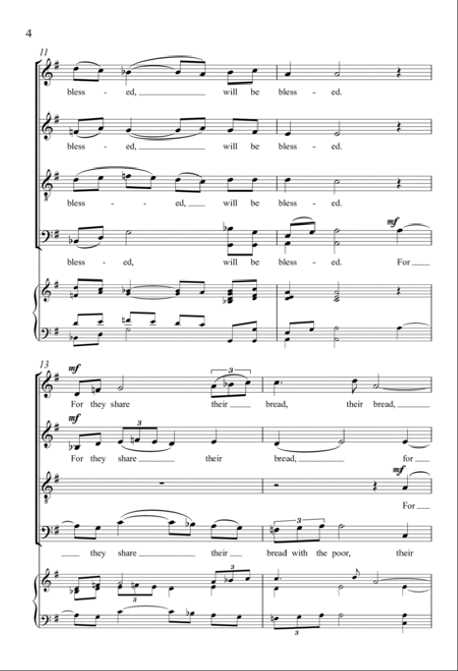 All Who Have a Bountiful Eye 4-Part scores gallery preview page 3