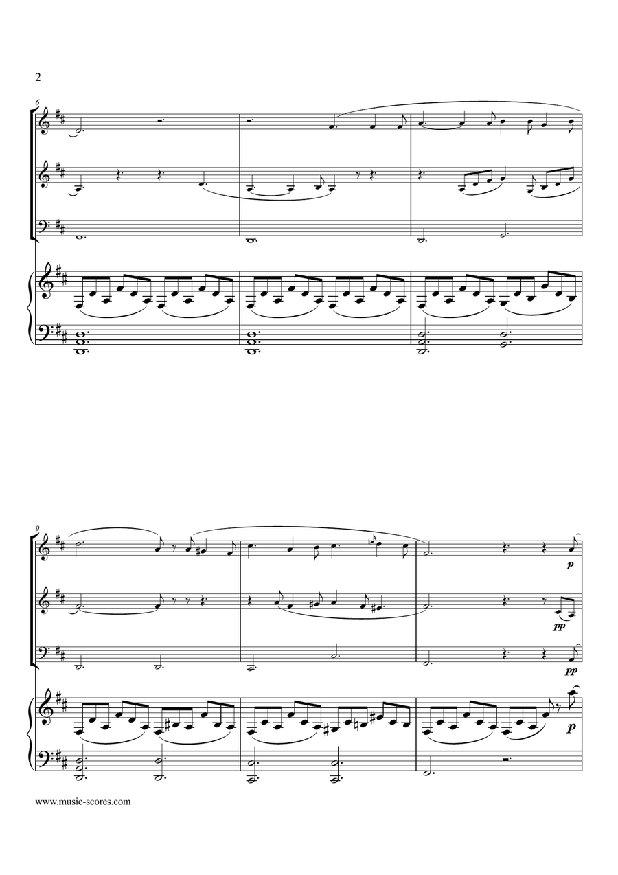 2 violins cello deals piano