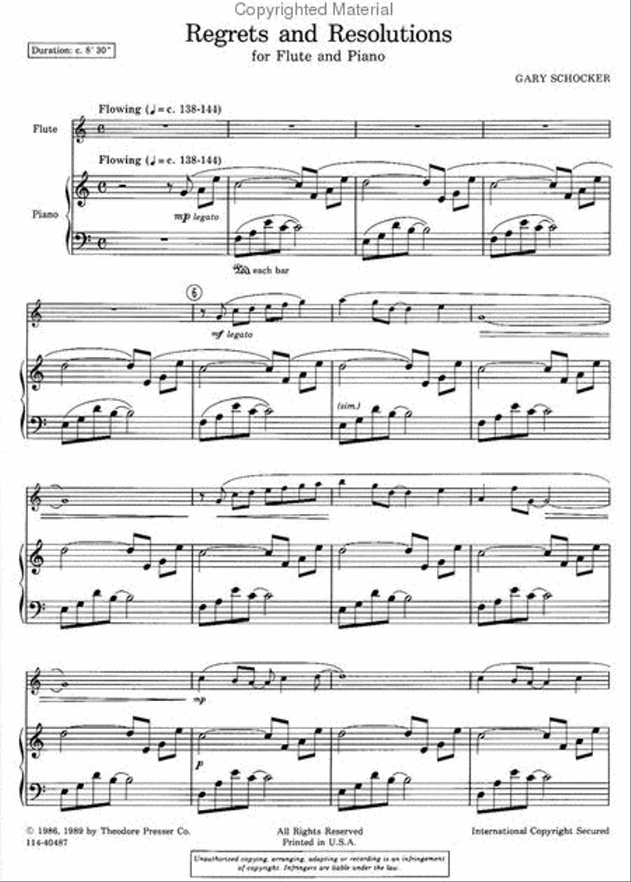 Regrets And Resolutions Chamber Music scores gallery preview page 2