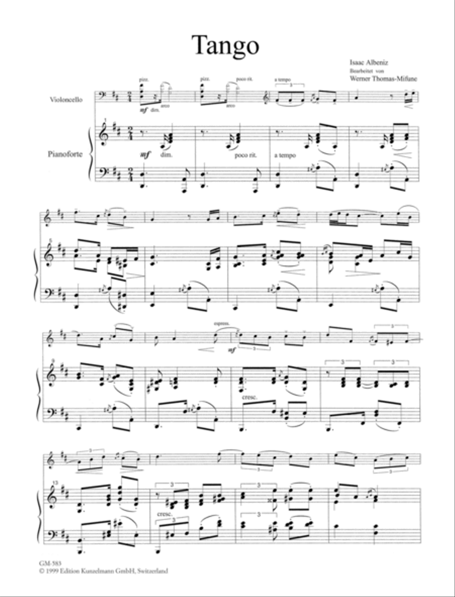 Tango / Hungarian dance no. 5 Piano scores gallery preview page 2