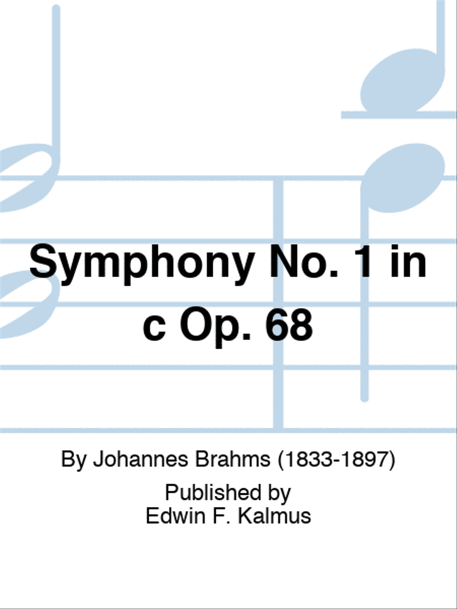 Symphony No. 1 in c Op. 68 Orchestra scores gallery preview page 1