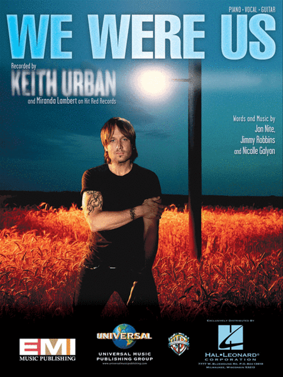 We Were Us Piano, Vocal, Guitar scores gallery preview page 1