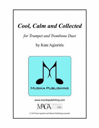 Book cover for Cool, Calm and Collected - Trumpet and Trombone Duet