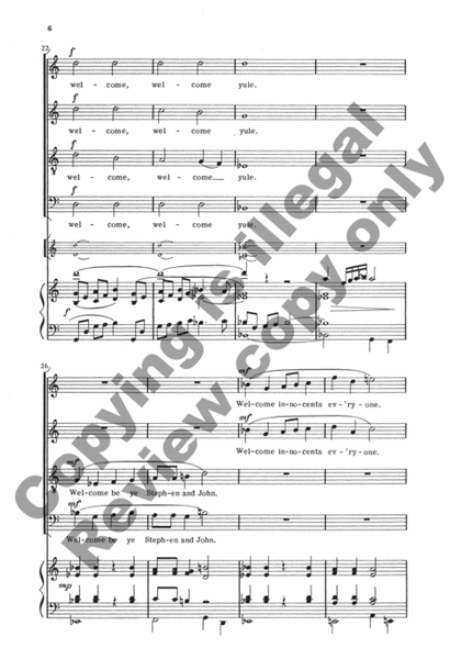 Ringeltänze 1. Welcome Yule (Choral Score)