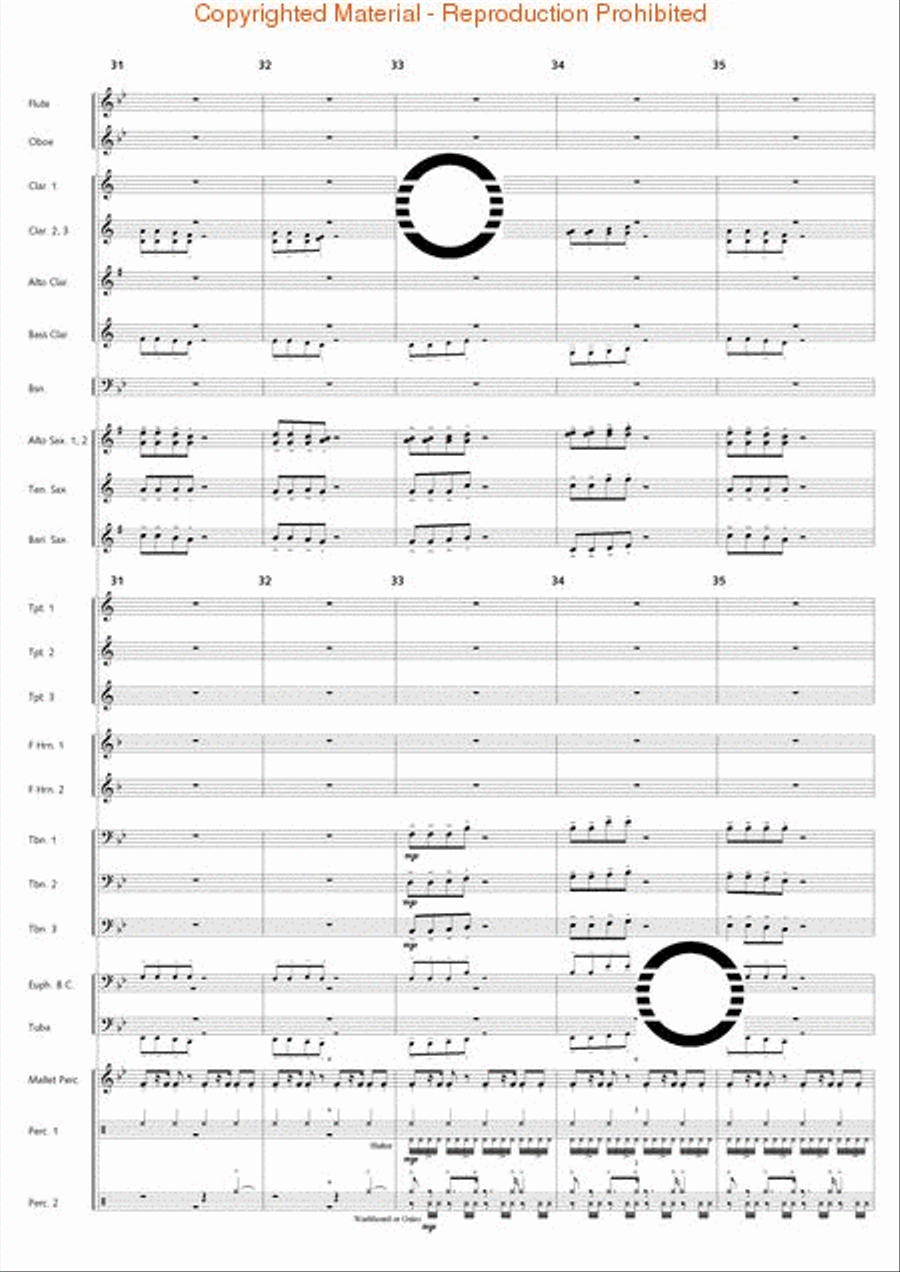 Holiday Jambalaya Concert Band scores gallery preview page 8