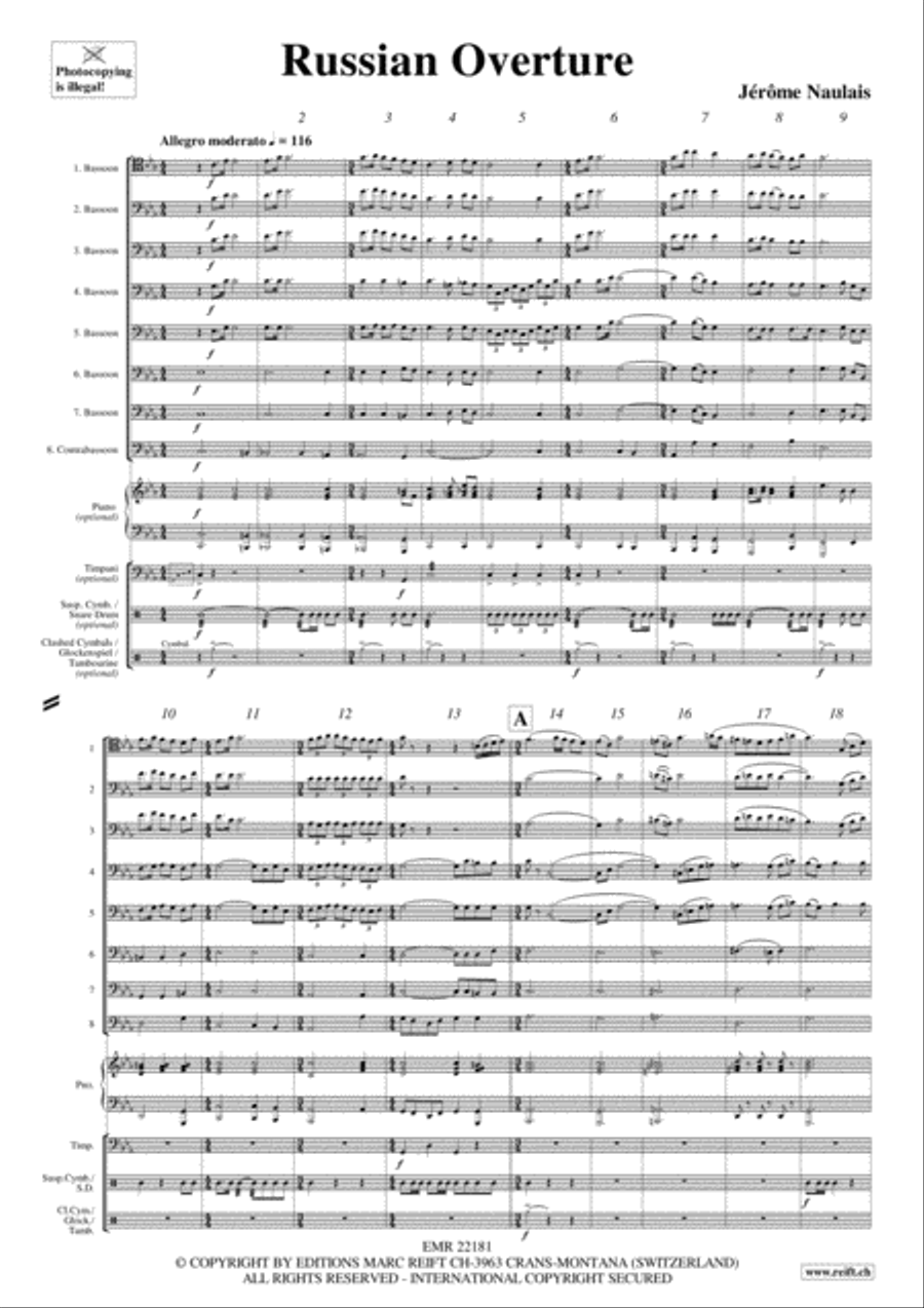 Russian Overture Bassoon scores gallery preview page 3