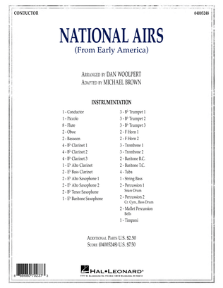 Book cover for National Airs (from Early America) - Conductor Score (Full Score)