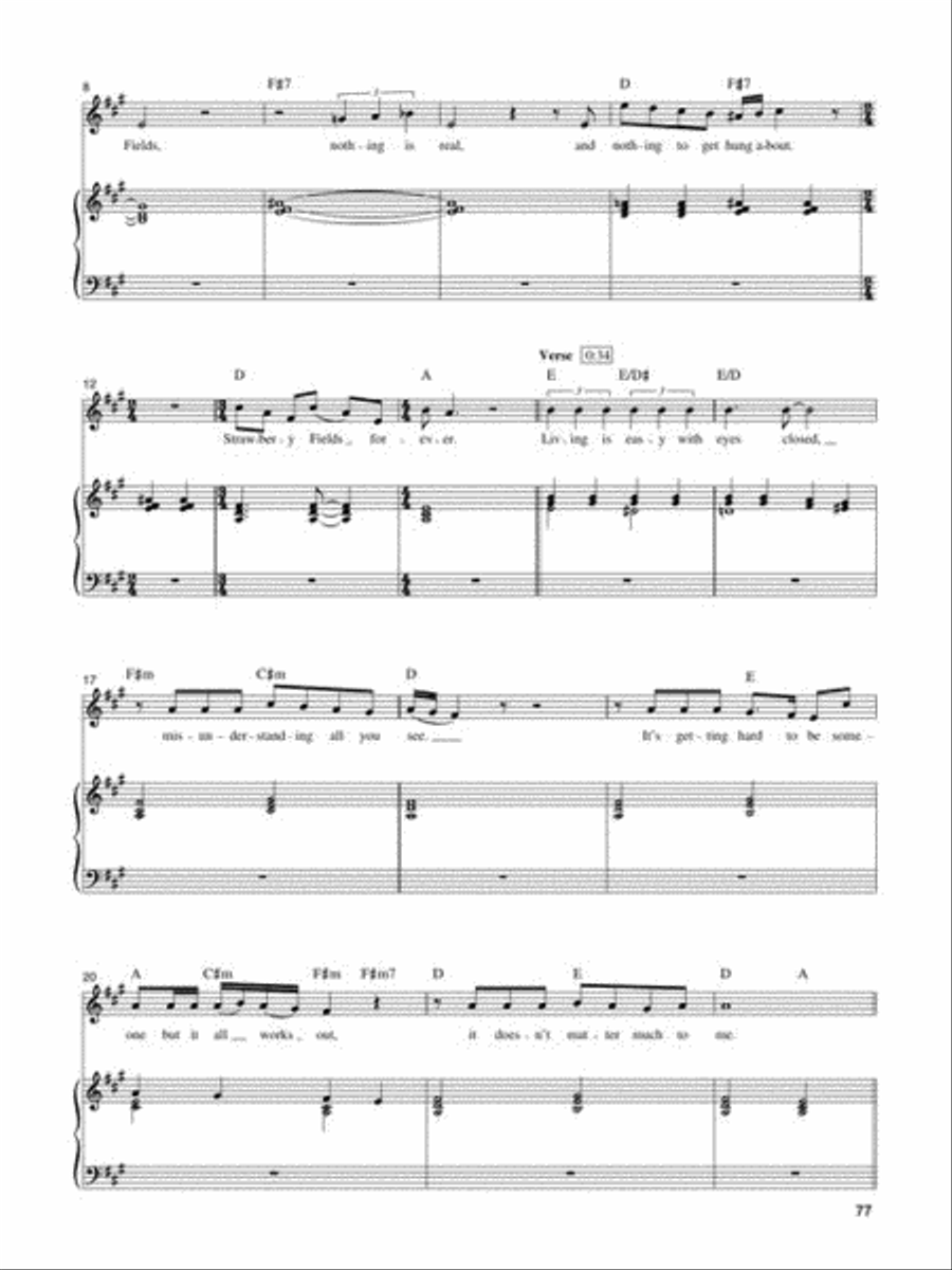 The Beatles Piano scores gallery preview page 8