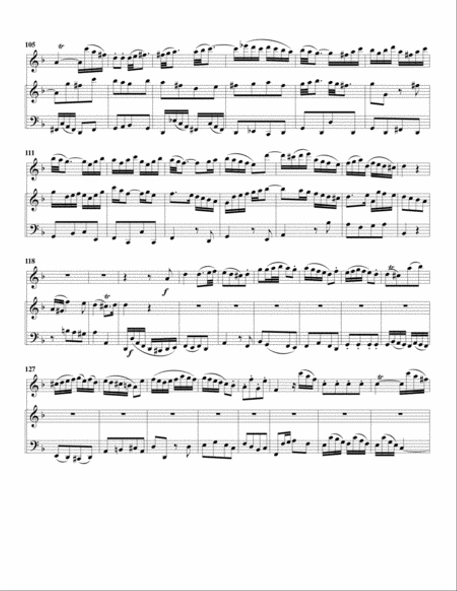 Aria: Erleucht' auch meine finstre Sinnen from: Weihnachts-Oratorium, BWV 248 (arrangement for alto Small Ensemble scores gallery preview page 5
