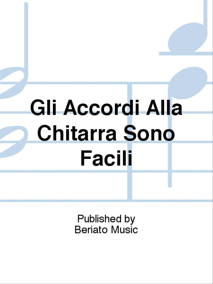 Gli Accordi Alla Chitarra Sono Facili Guitar scores gallery preview page 1