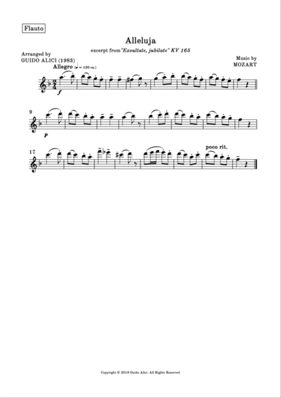 Alleluja by Mozart (excerpt from 