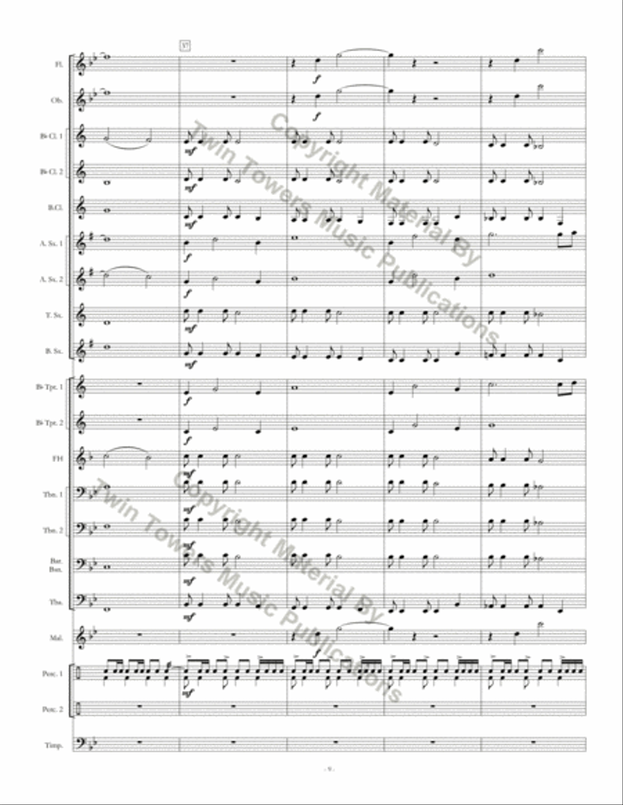 Soaring Eagles Soaring Eagles Concert Band scores gallery preview page 10