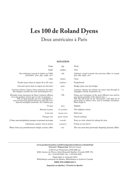 Les 100 de Roland Dyens - Deux américains à Paris