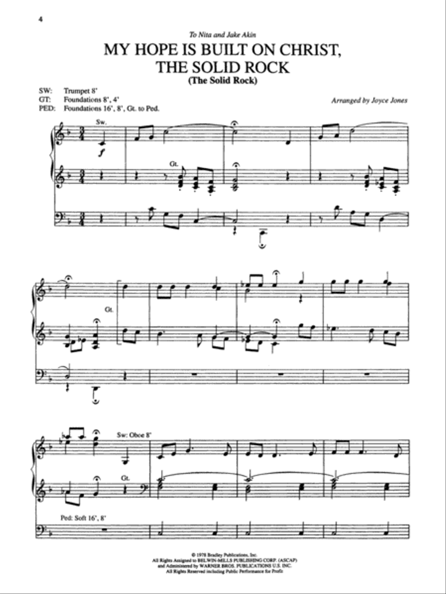 Organ Preludes on Favorite Hymns Organ scores gallery preview page 3