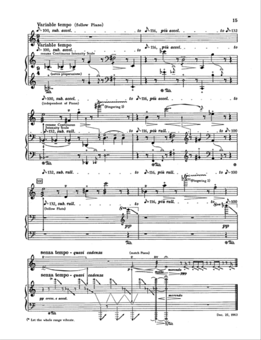 Cursive Flute Solo scores gallery preview page 16