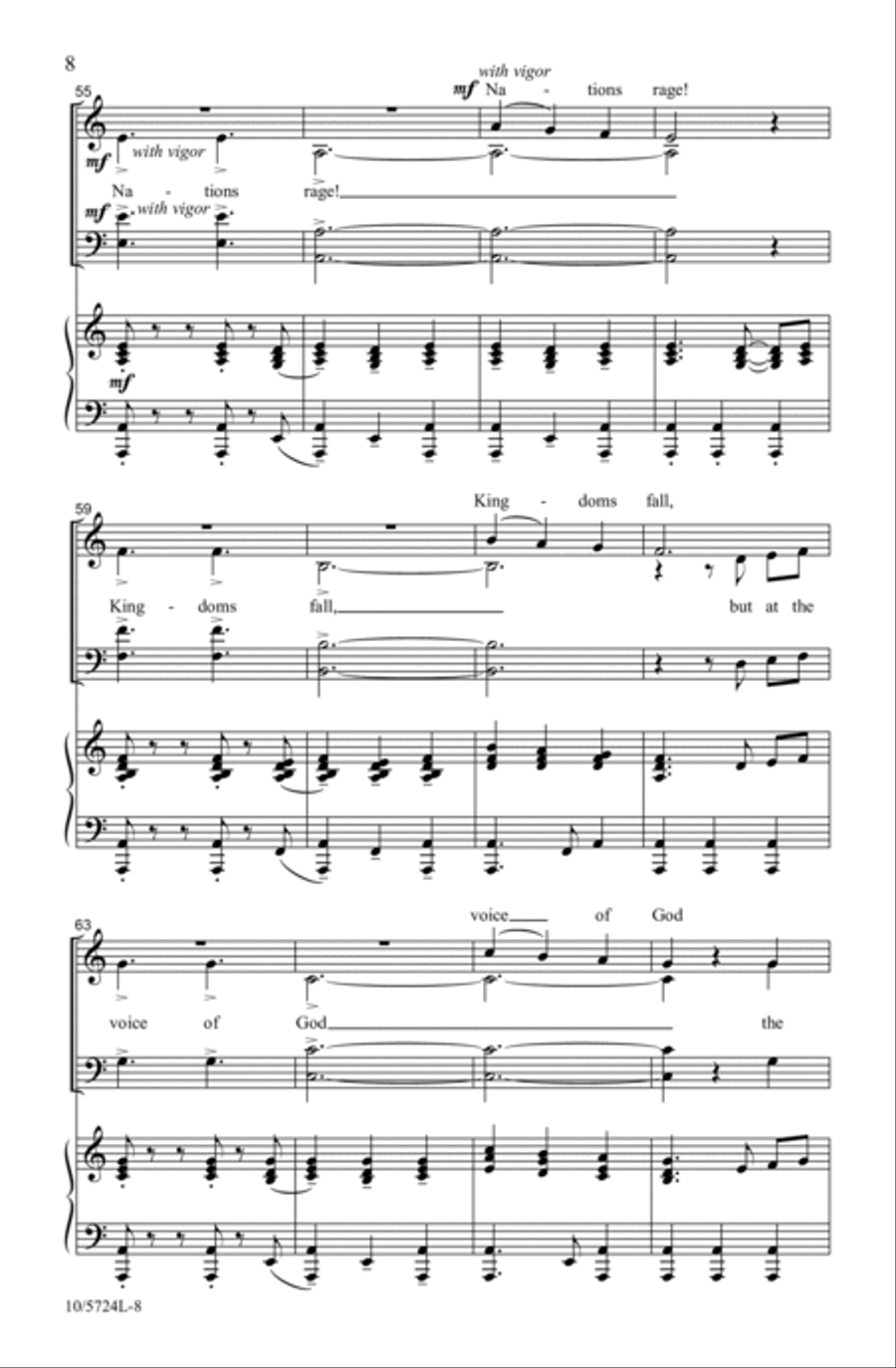 Psalm 46 Psalm 46 4-Part scores gallery preview page 8