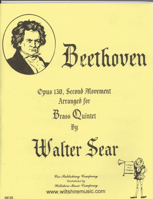 Book cover for Opus 130, 2nd Movement (Sear)