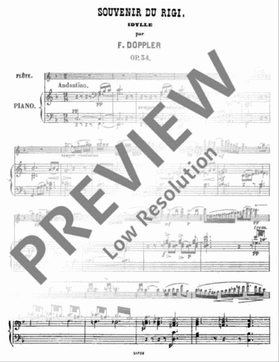 Souvenir du Rigi Flute scores gallery preview page 3