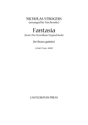 Book cover for Fantasia (from The Fitzwilliam Virginal Book) - brass quintet (score and set of parts)