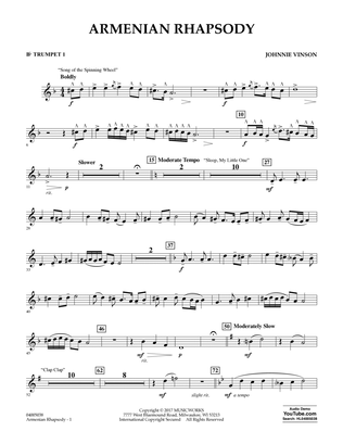 Armenian Rhapsody - Bb Trumpet 1