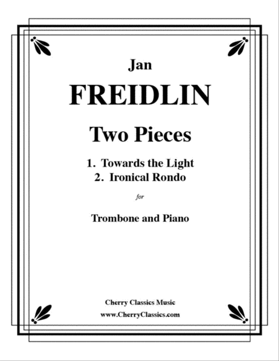 Two Pieces for Trombone & Piano Piano Accompaniment scores gallery preview page 1