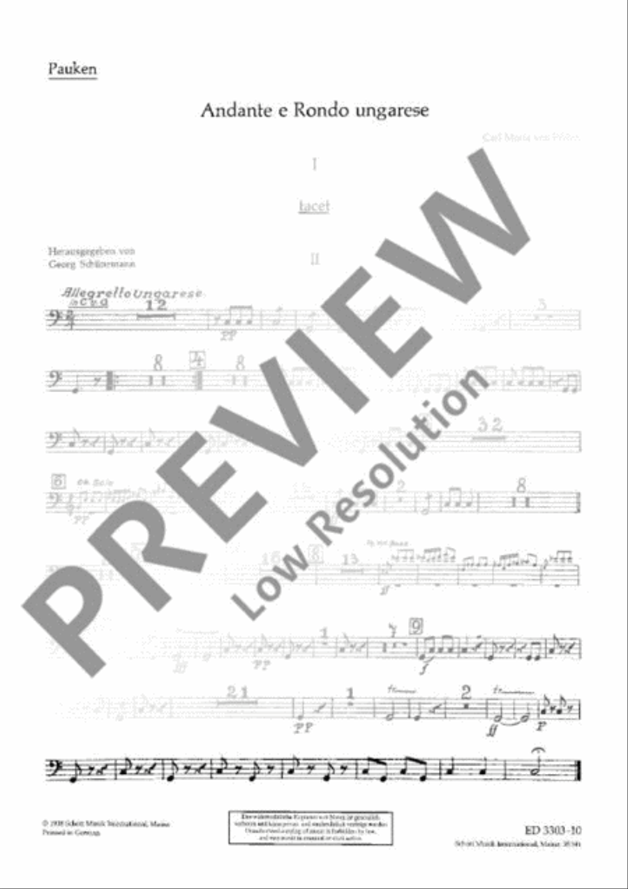 Andante and Rondo ungarese Orchestra scores gallery preview page 21