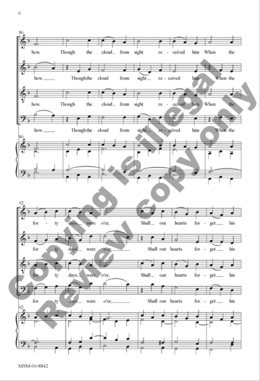 Alleluia! Sing to Jesus 4-Part scores gallery preview page 21