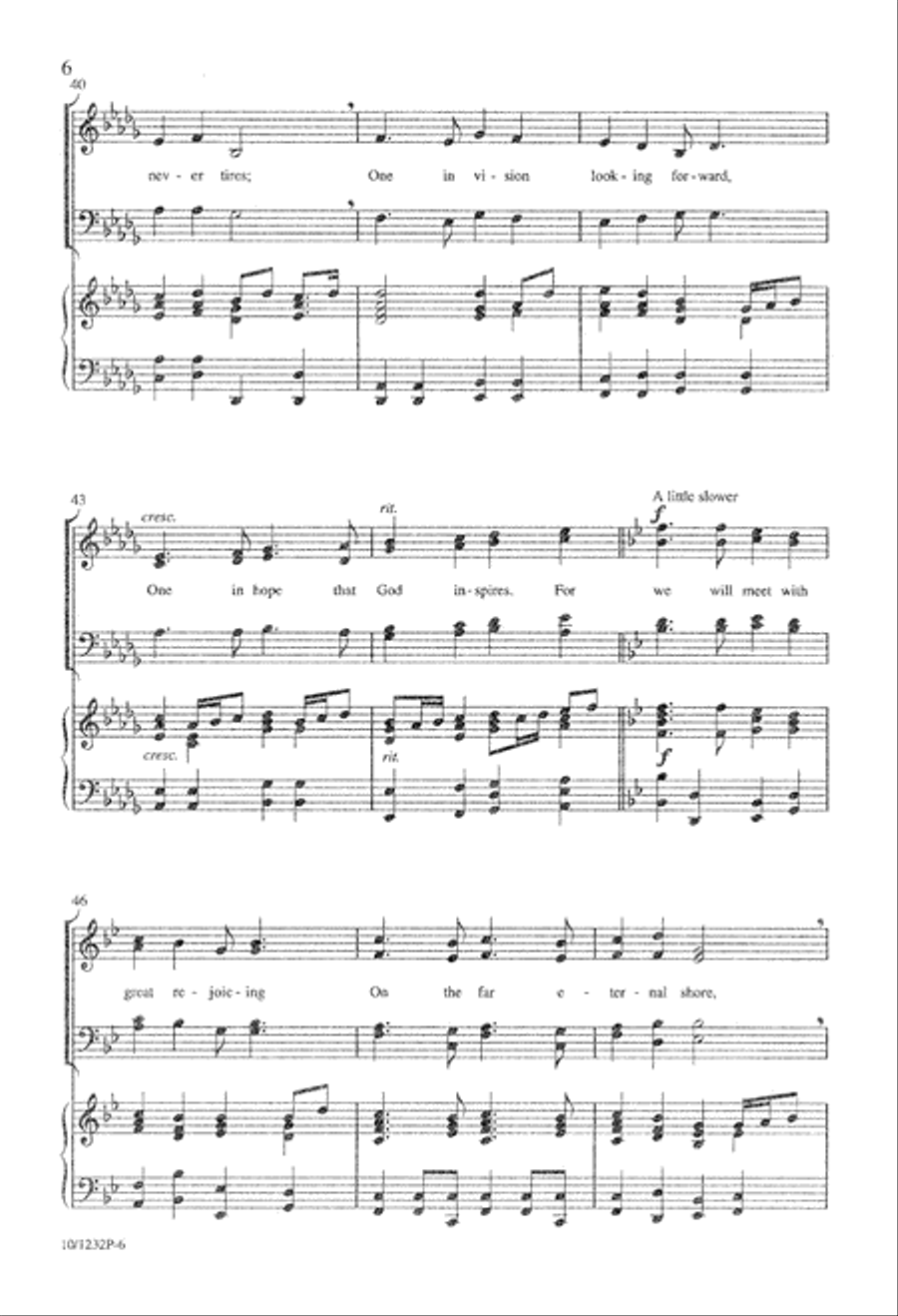 Marching to the Promised Land 4-Part scores gallery preview page 6