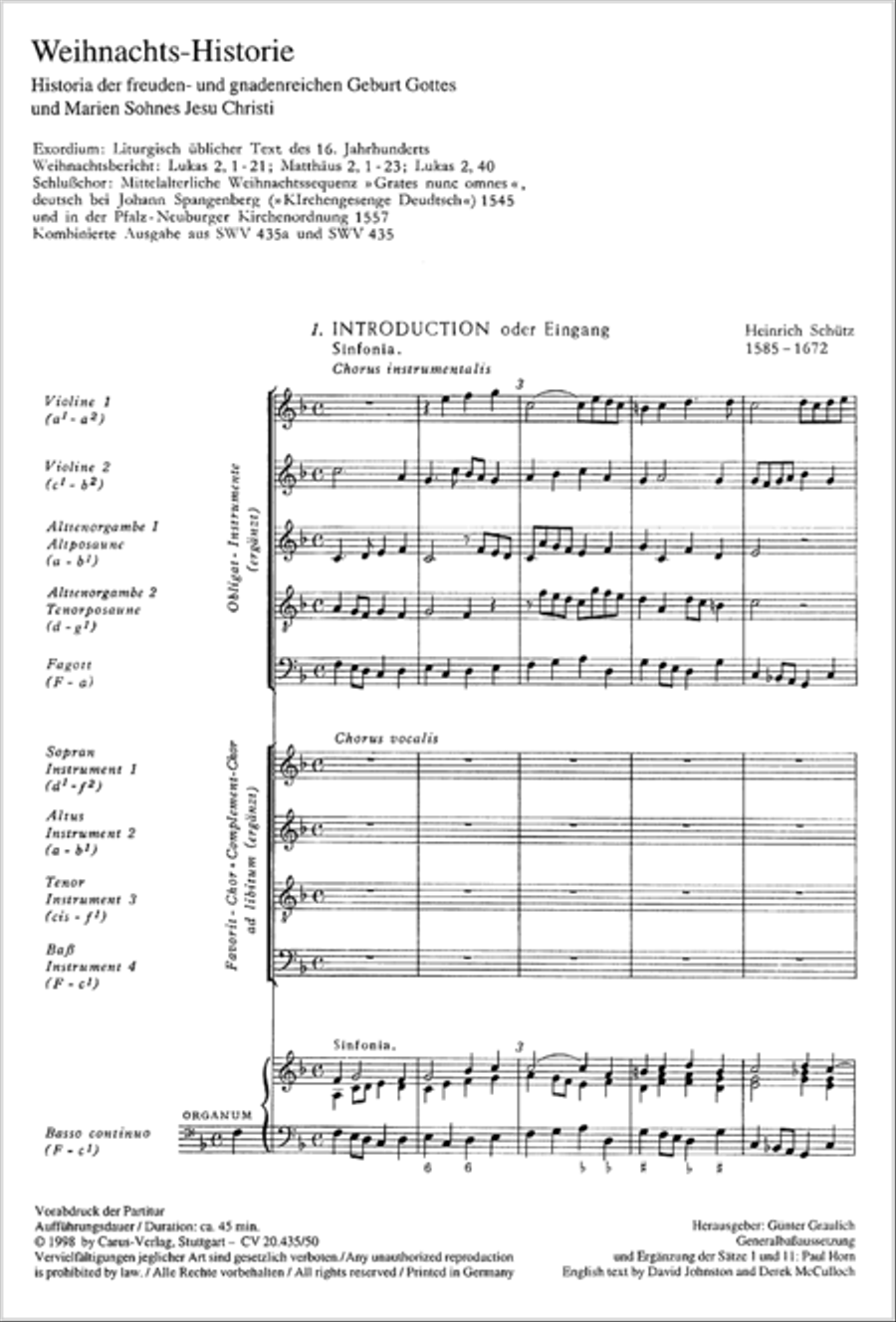 Christmas History (Weihnachts-Historie, SWV 435) Score scores gallery preview page 68