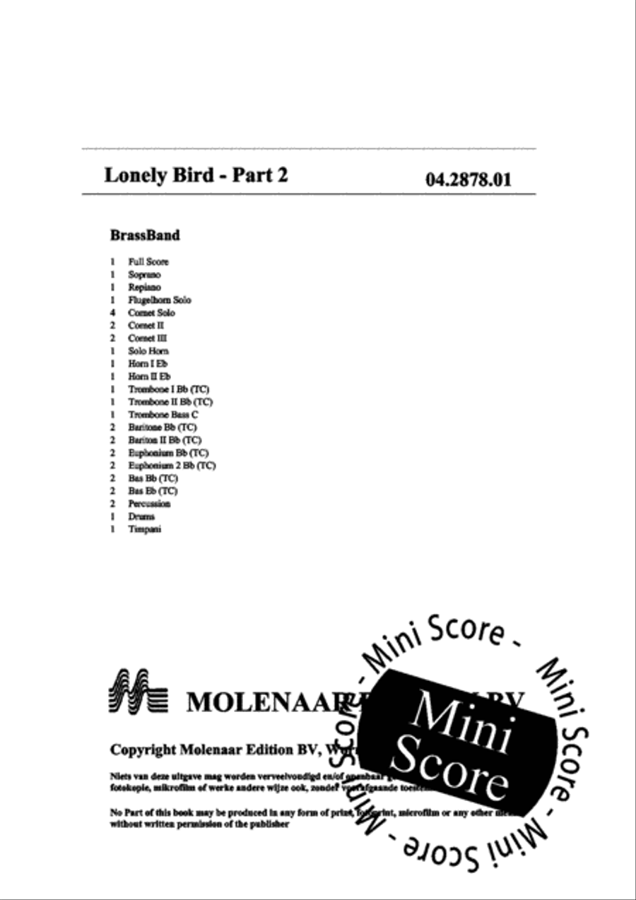 Lonely Bird Lonely Bird Brass Band scores gallery preview page 4
