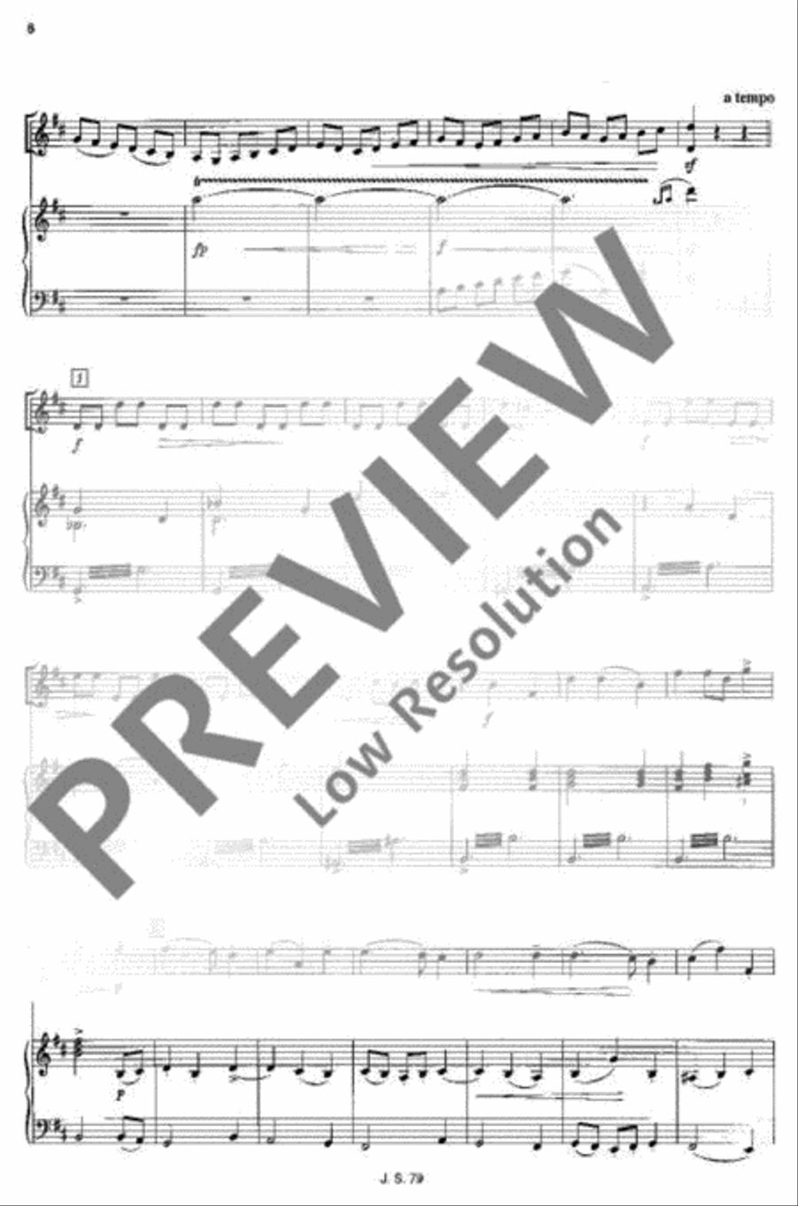 Concertino classico D major Violin scores gallery preview page 6