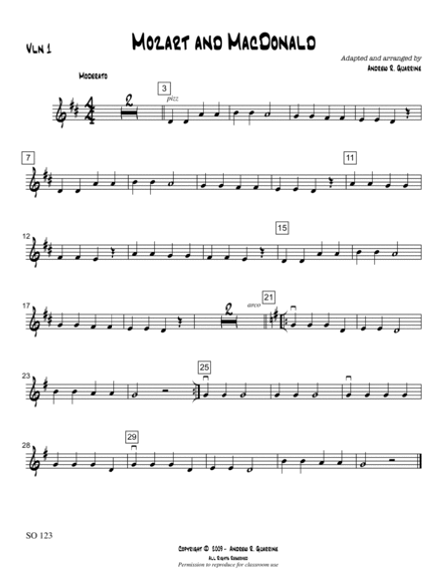 Mozart and McDonald String Orchestra scores gallery preview page 5