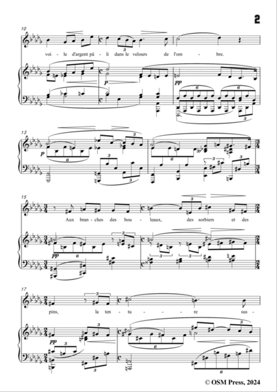 Lekeu-Nocturne,in D flat Major Voice scores gallery preview page 3