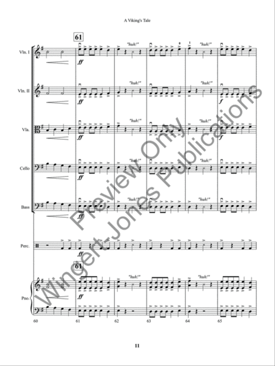 A Viking's Tale A Viking's Tale String Orchestra scores gallery preview page 14