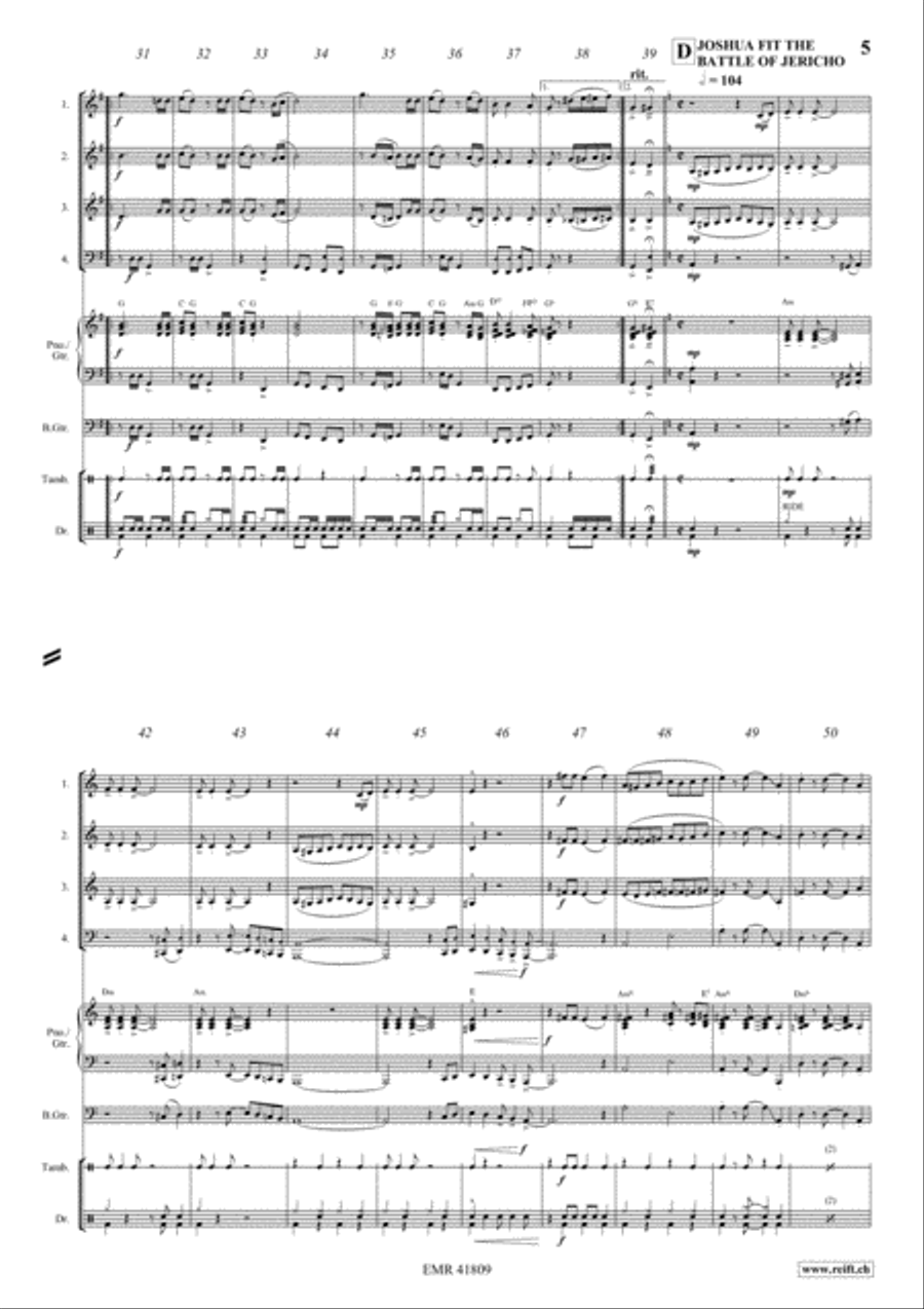 Fascinatin' Gospels Bass Guitar scores gallery preview page 5