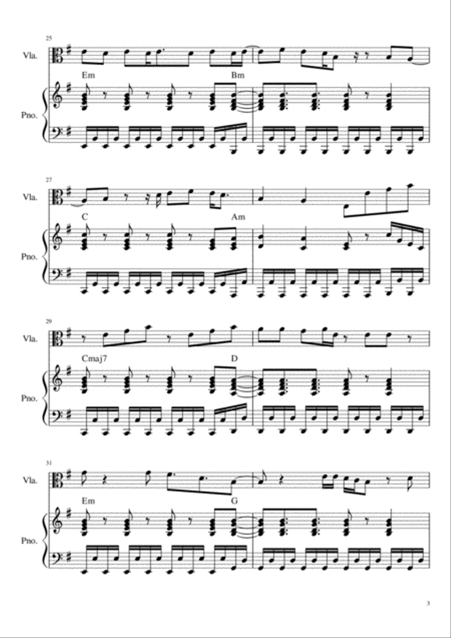 Midnight Sky Viola scores gallery preview page 3