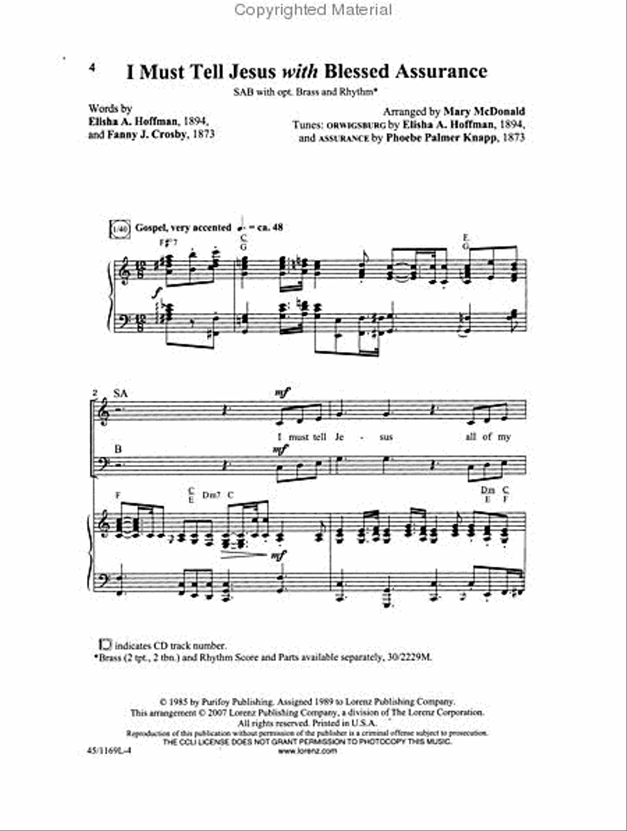 Simply Southern Gospel 3-Part scores gallery preview page 2