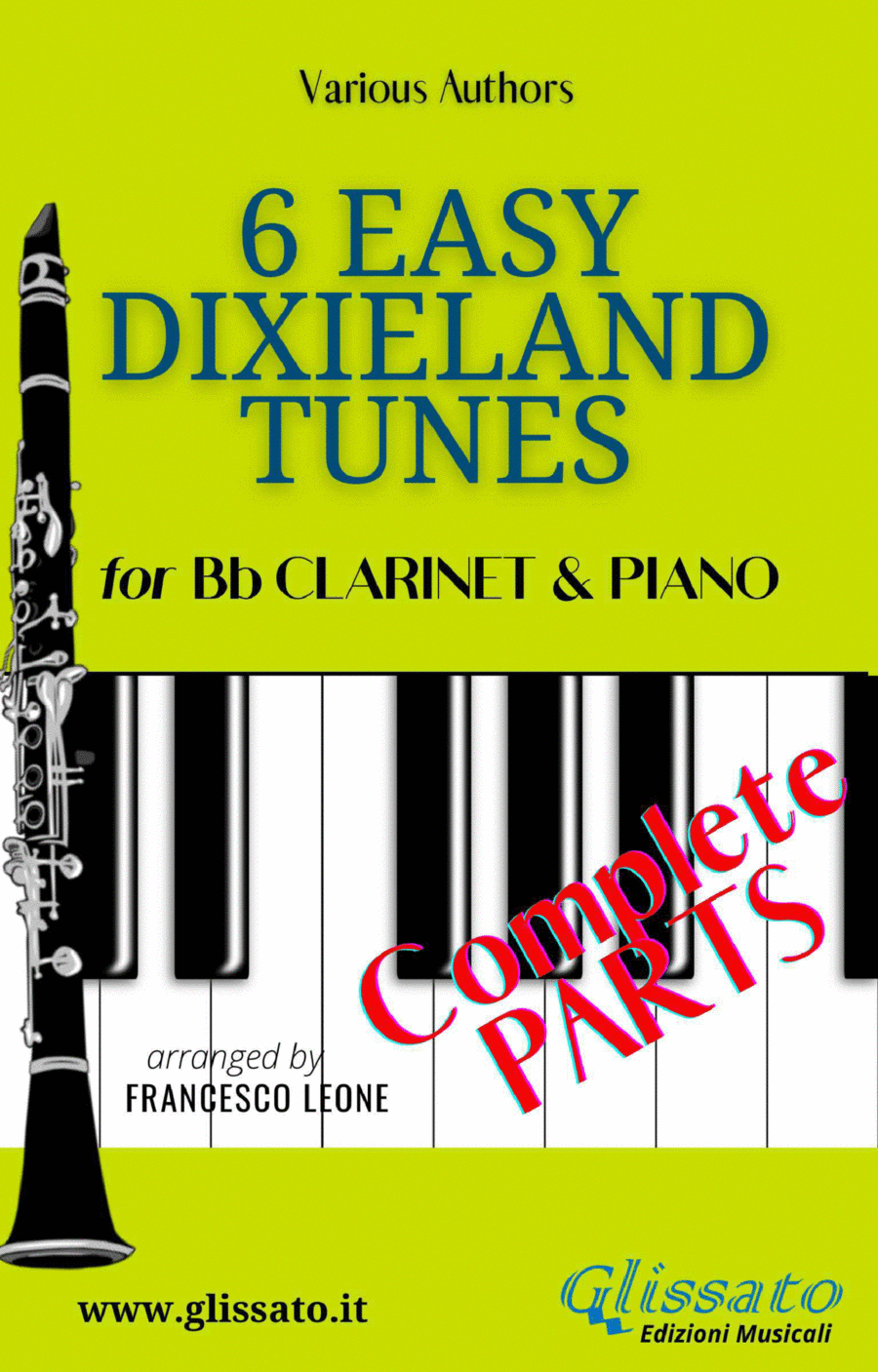 6 Easy Dixieland Tunes - Bb Clarinet & Piano B-Flat Clarinet scores gallery preview page 1